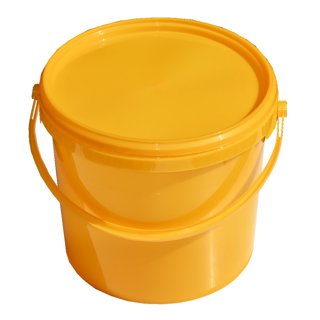 Plastic honey container 7 kg yellow