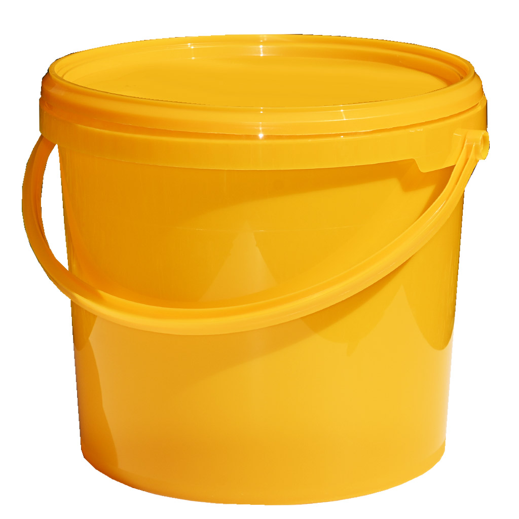 Plastic honey container 7 kg yellow