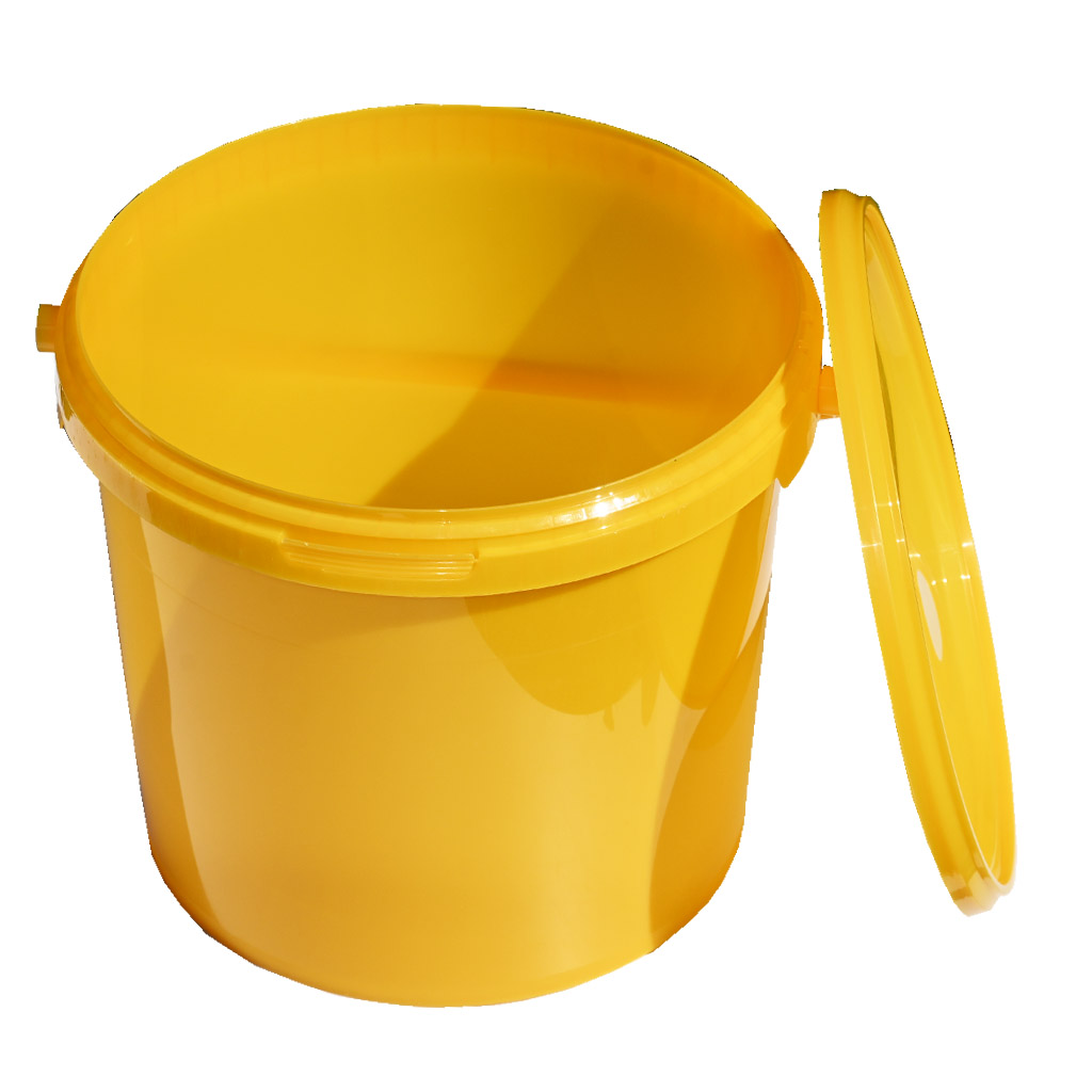 Plastic honey container 7 kg yellow