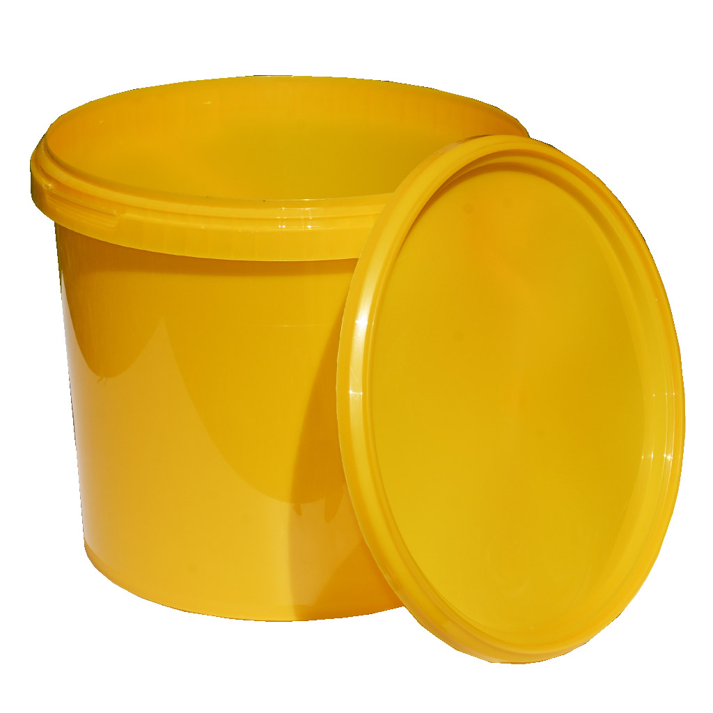 Plastic honey container 7 kg yellow