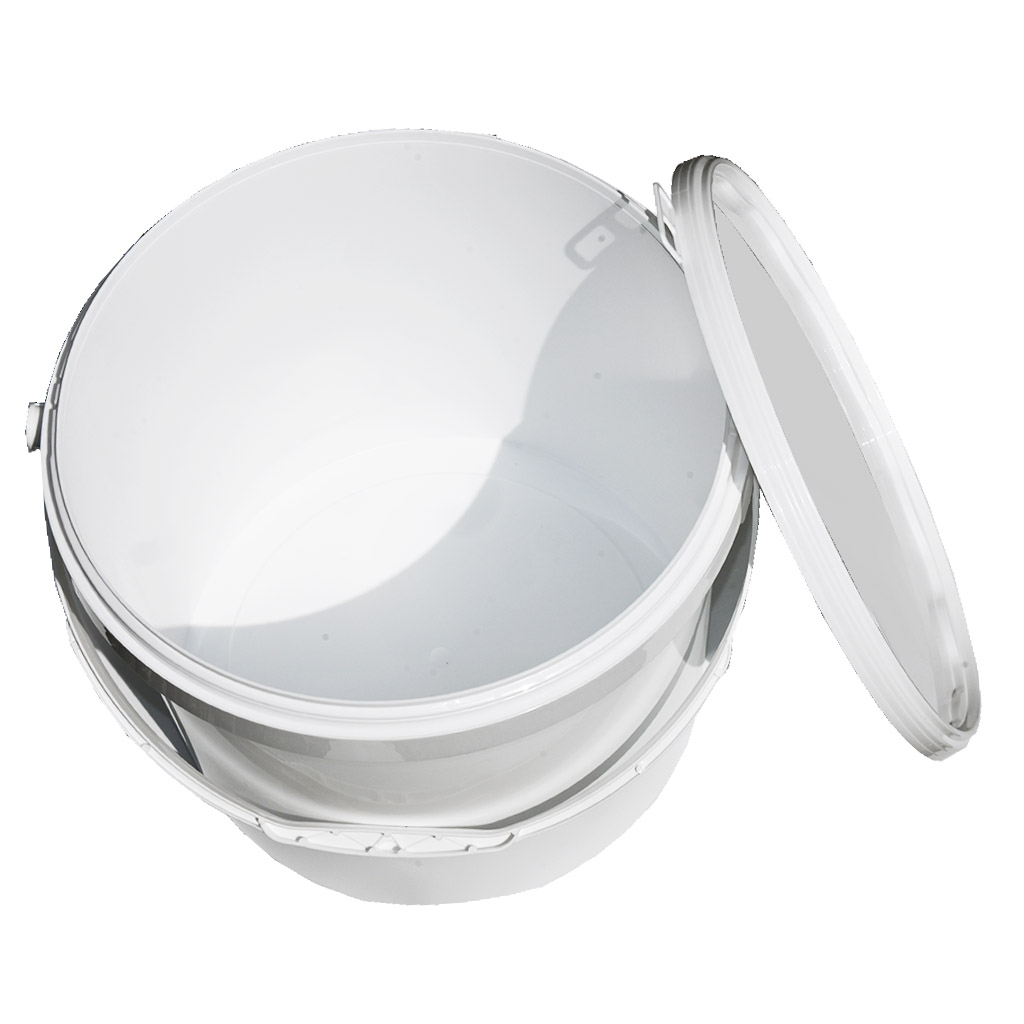 Plastic honey container 21 kg white