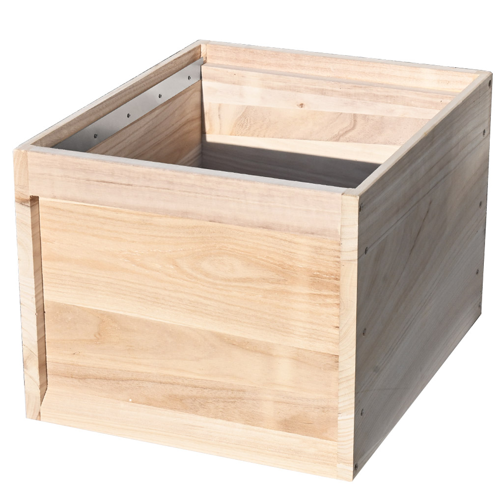 1.5x Full-depth hive box for Deutsch Normalmaß - 12 frames - schiene