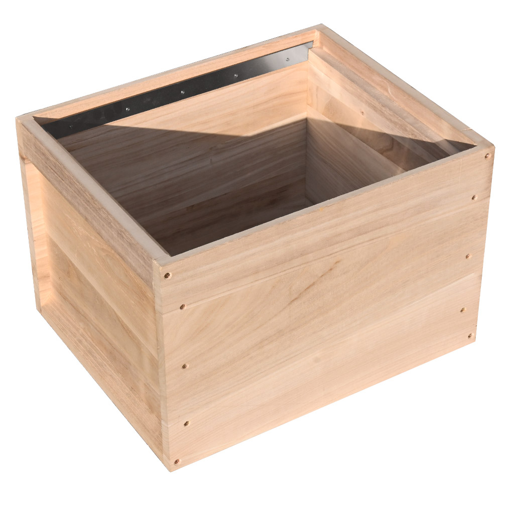 1.5x Full-depth hive box for Deutsch Normalmaß - 12 frames - schiene