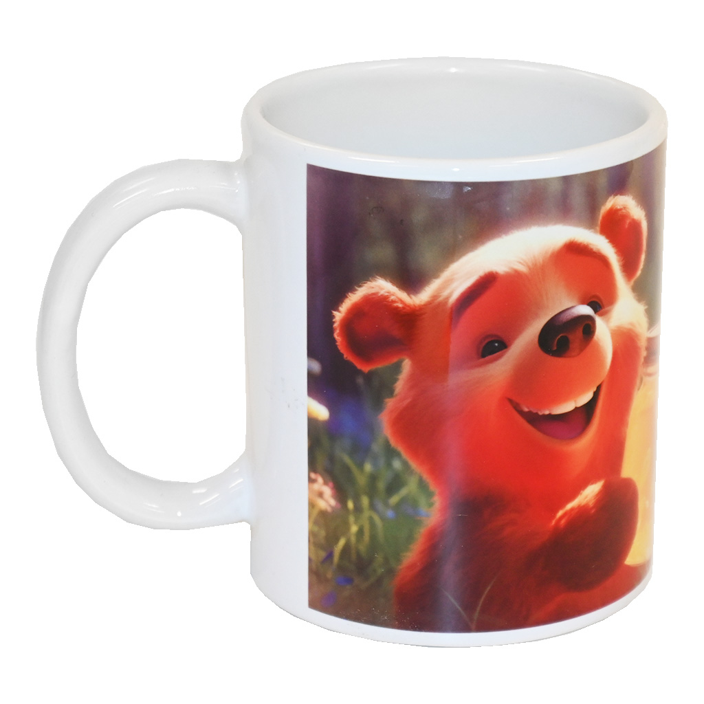 Cup with a children's teddy bear motif