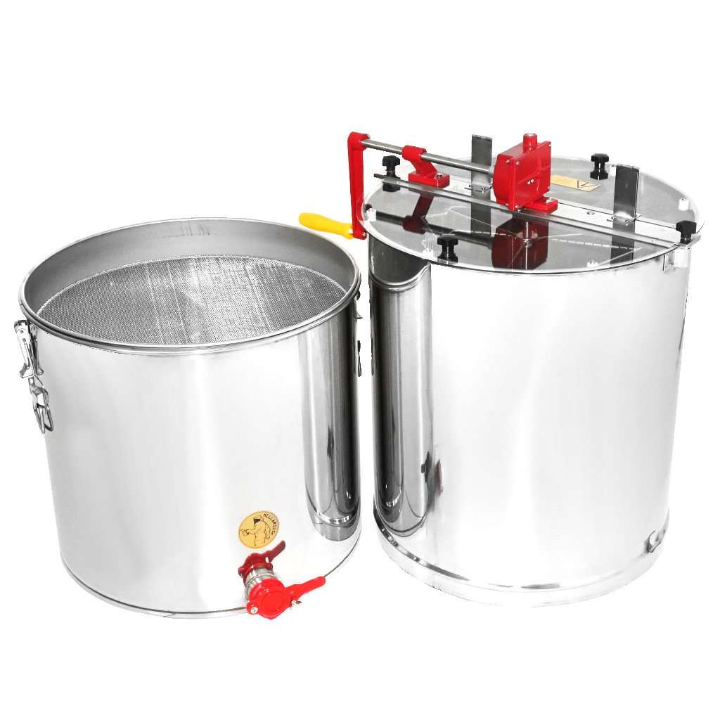 Honey extractor with container Mellarius OptiLine 3 frames manual P52