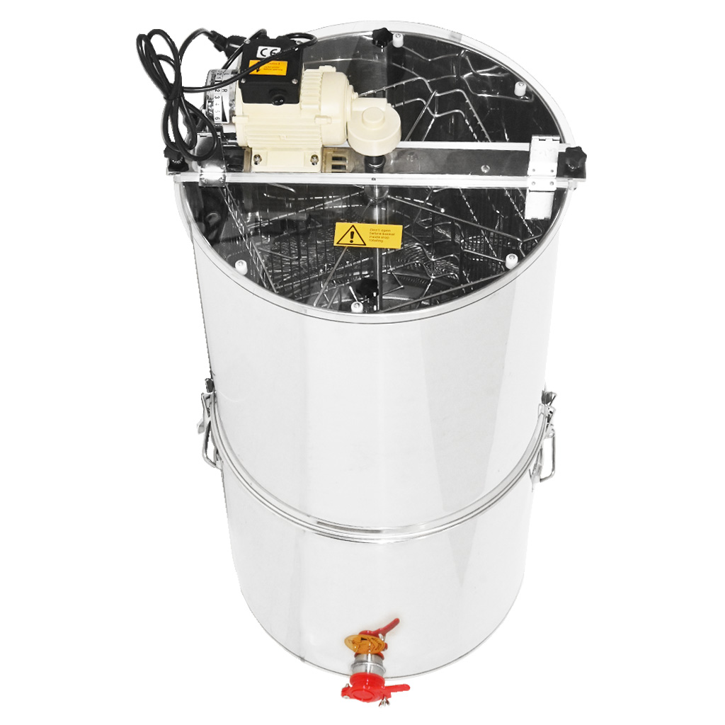Honey extractor with container Mellarius OptiLine 4 frames with 230V electric motor P52