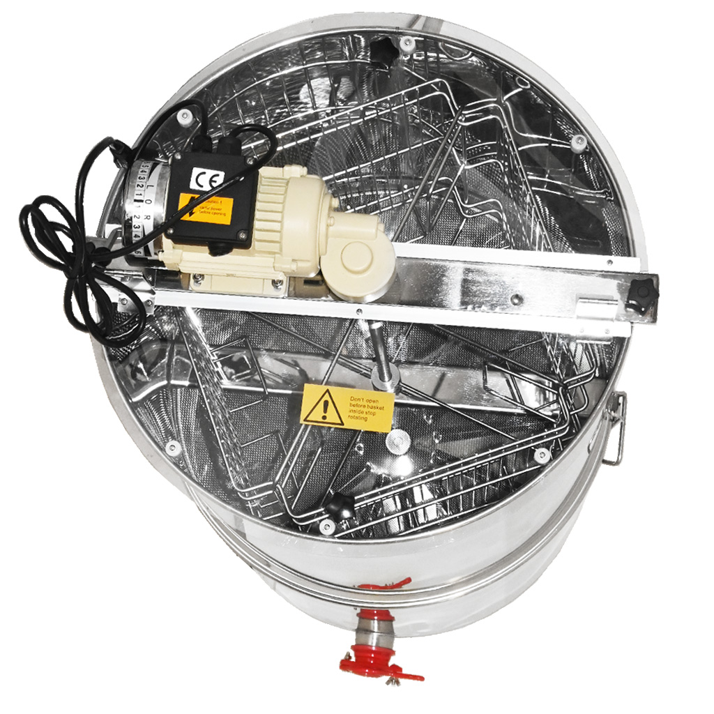 Honey extractor with container Mellarius OptiLine 4 frames with 230V electric motor P52