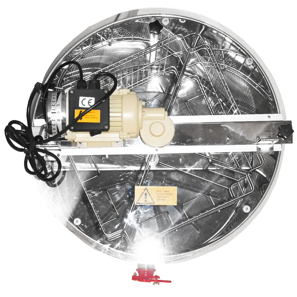 Honey extractor with container Mellarius OptiLine 4 frames with 230V electric motor P52