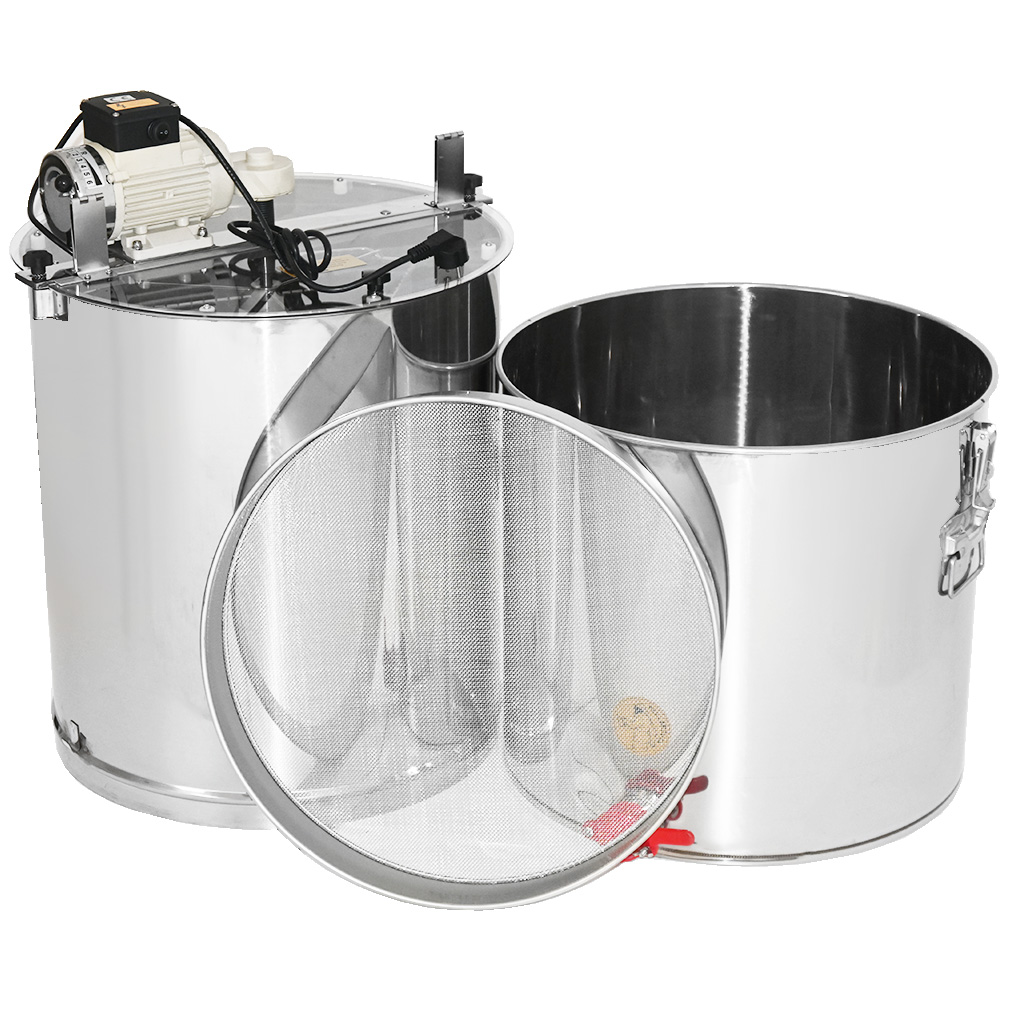 Honey extractor with container Mellarius OptiLine 3 frames with 230V electric drive P52