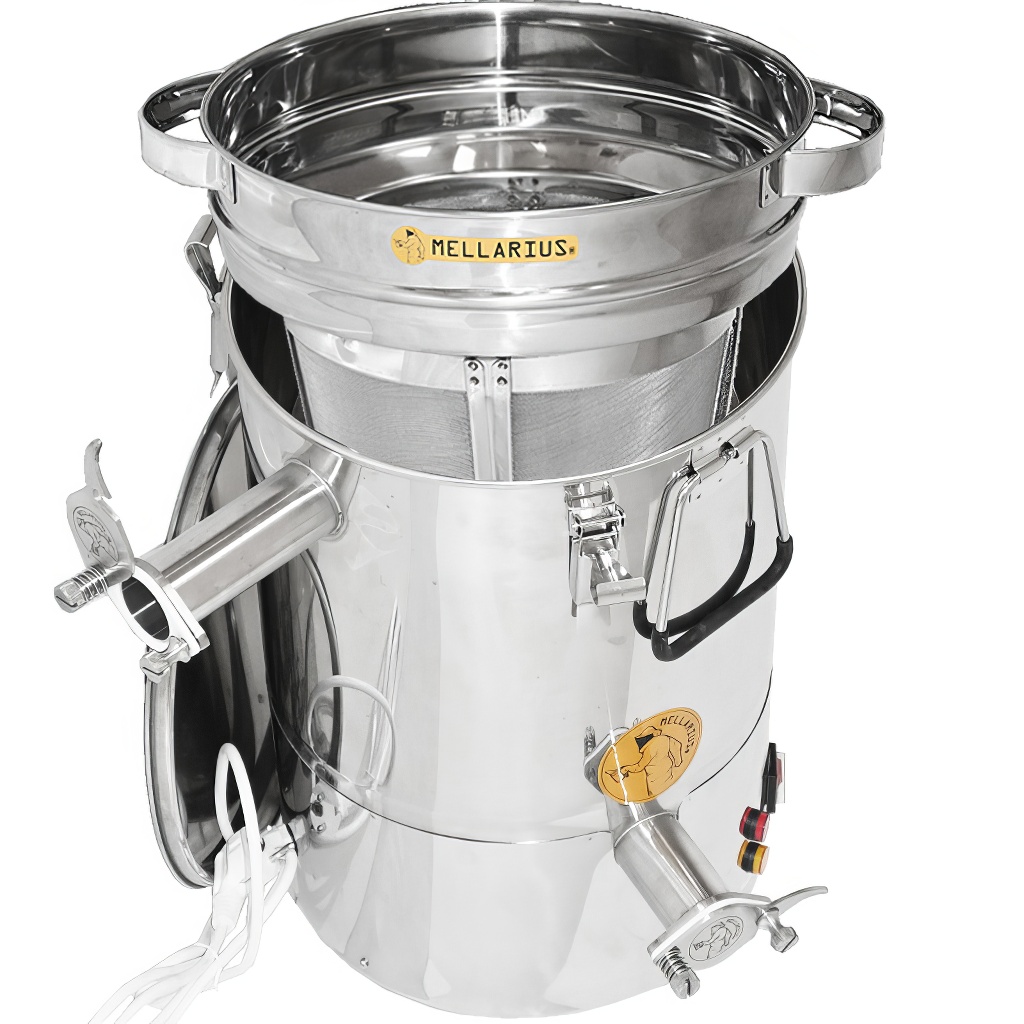 Honey Extractor and Clarifying Tank Mellarius MaxiLine 35 kg with Integrated Heating Element