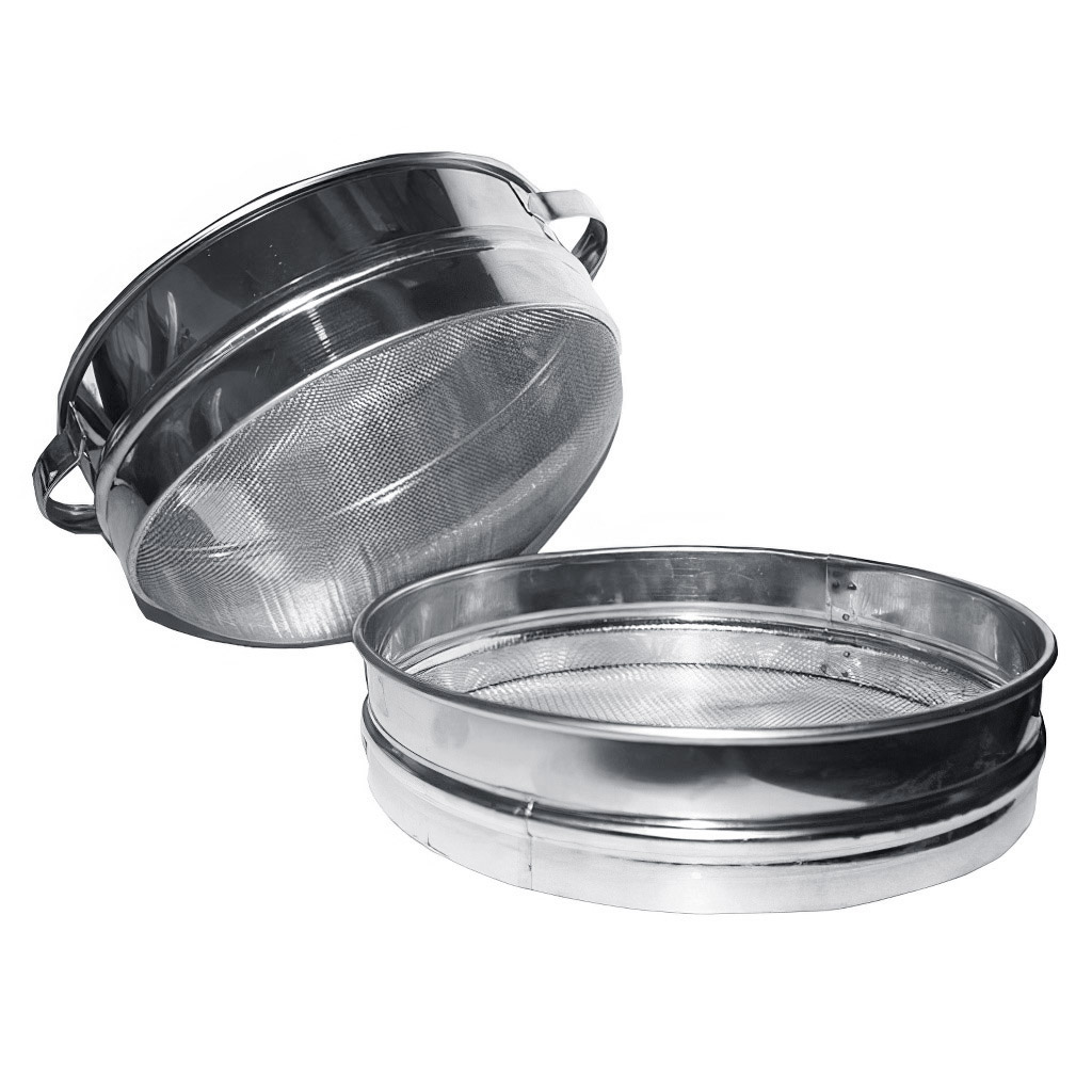 Convex - double stainless steel honey filter ⌀23 cm