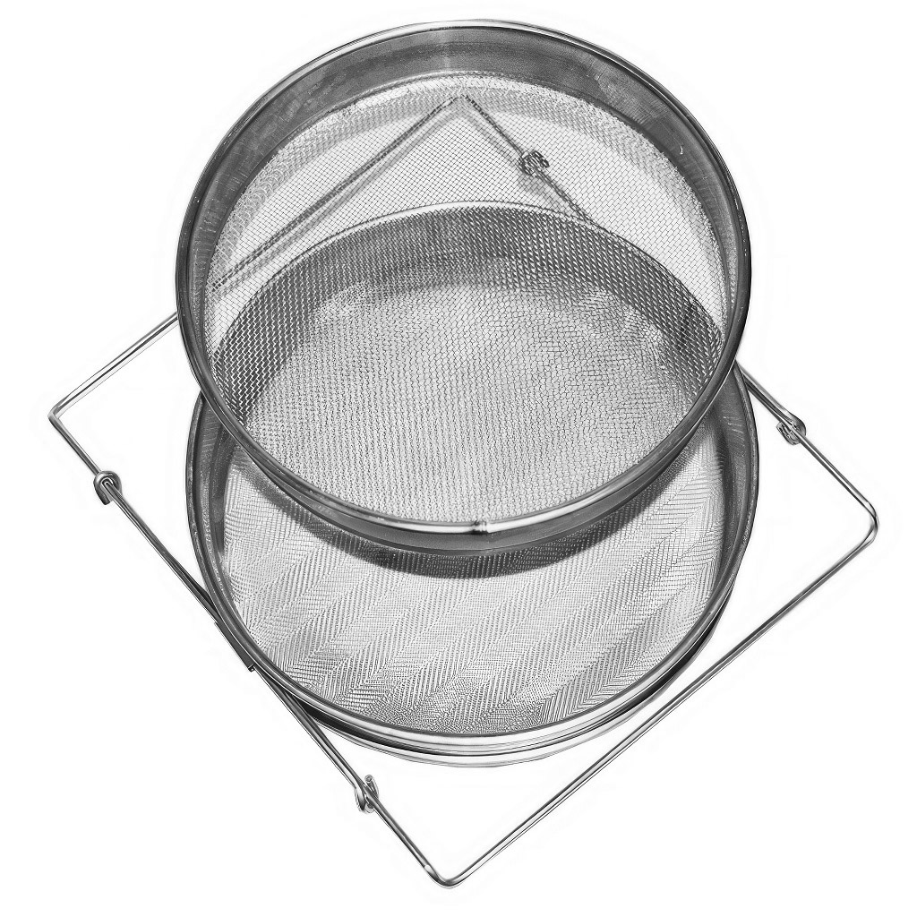Double stainless steel honey filter DE3