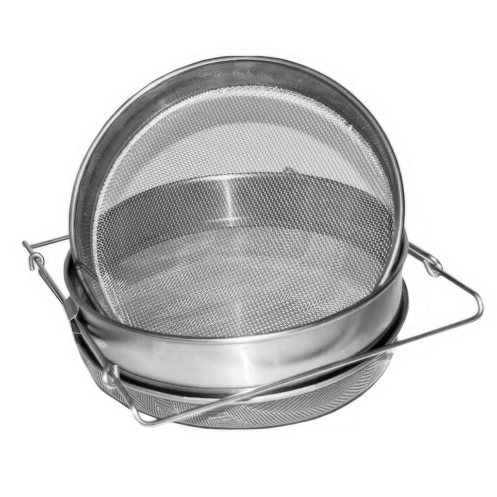 Double stainless steel honey filter DE3