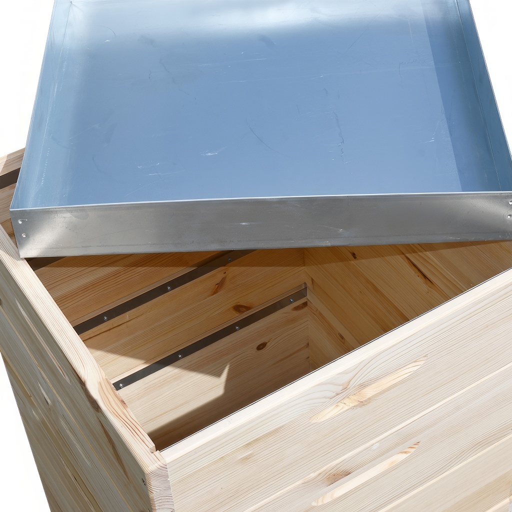Wooden hive Dadant US for 12 frames - 1x 285 3x 141