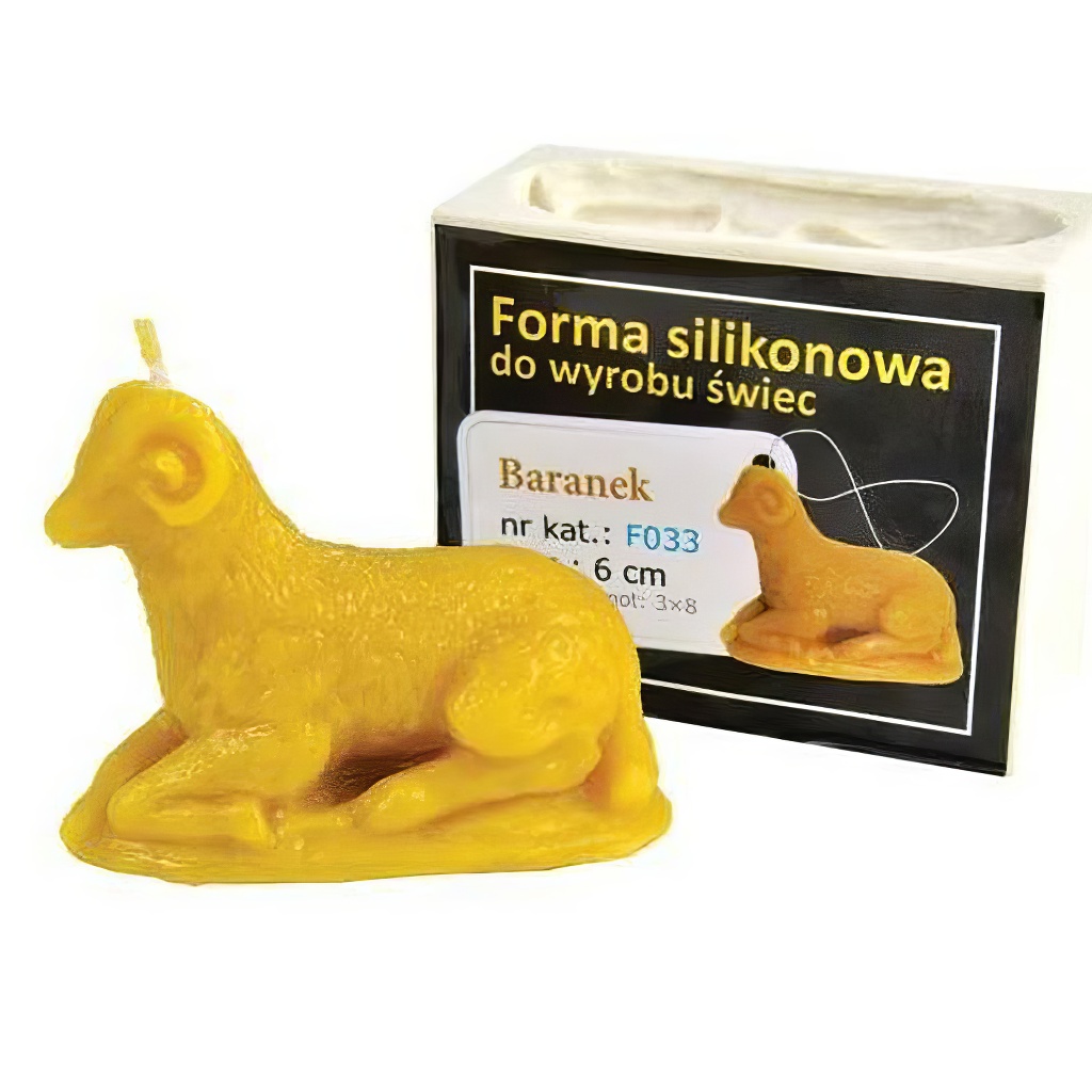 Silicone mold for candles - lamb - 6 cm - F033