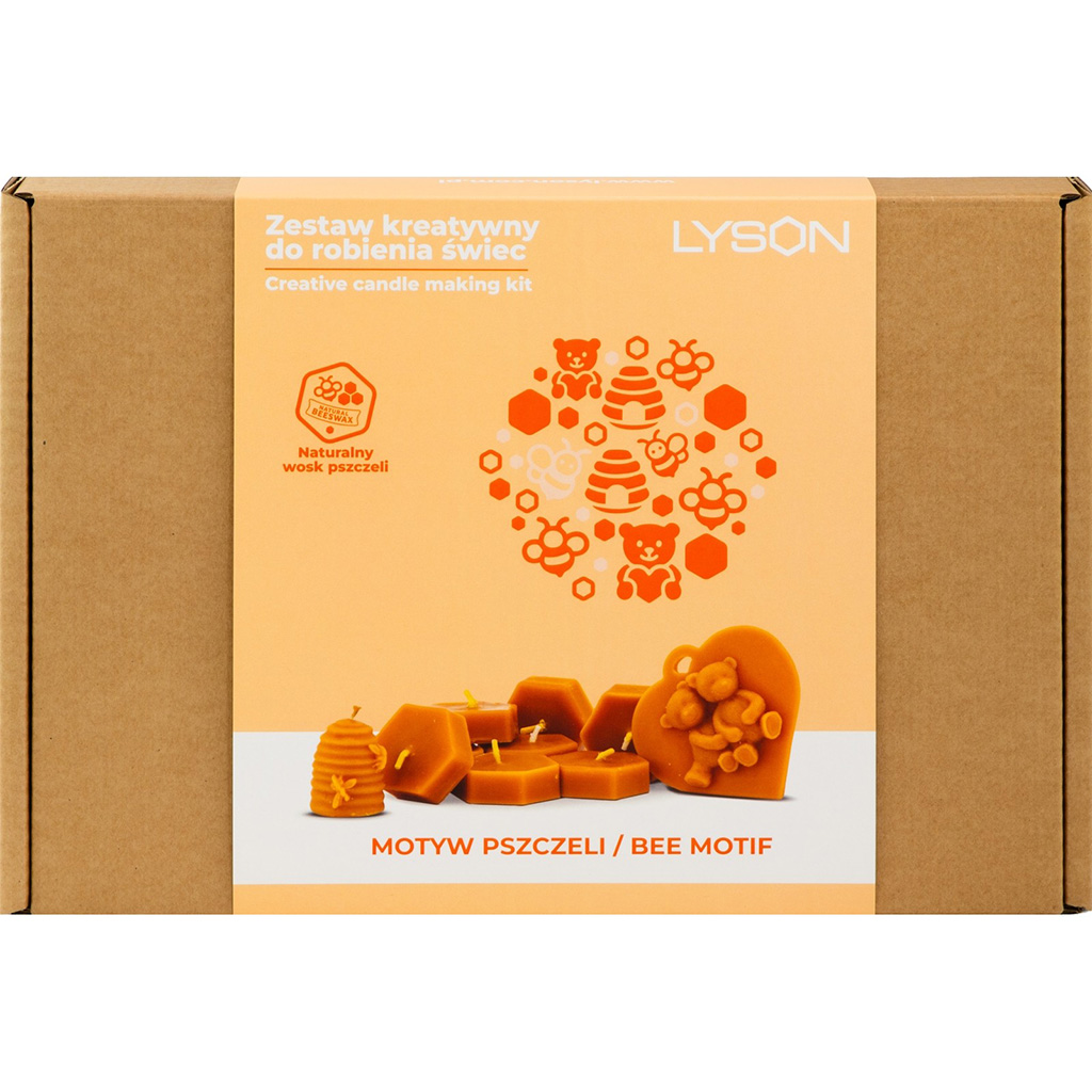 Creative candle making kit - bee motif