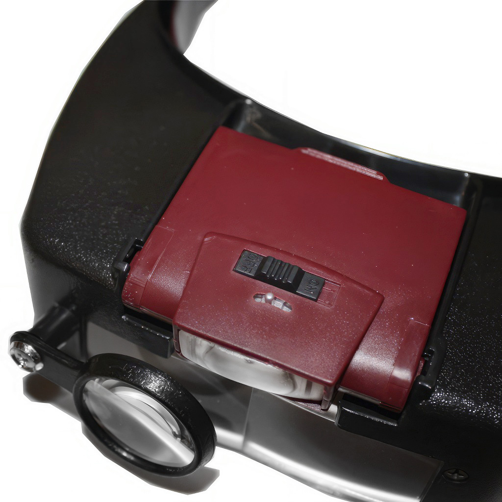 Lighted magnifying glass headset LED headband - Velleman®