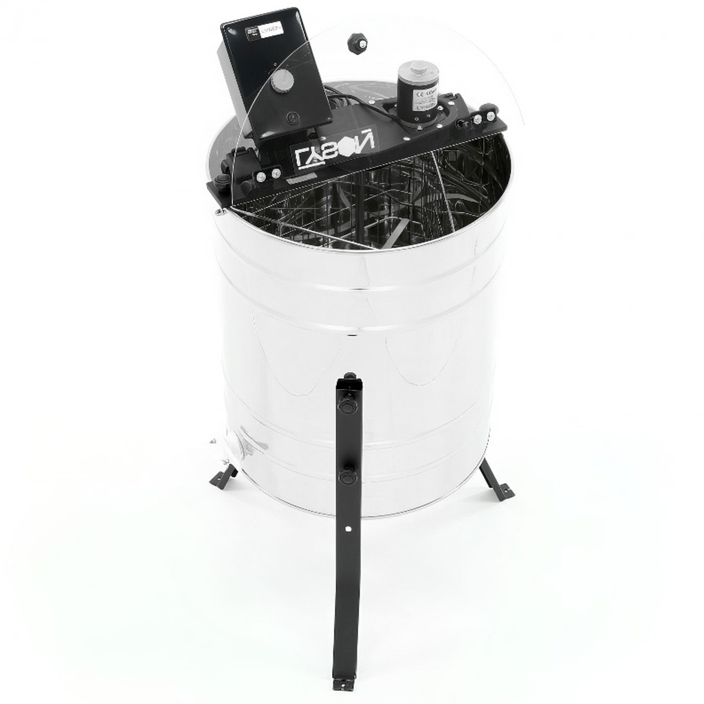 Diagonal 3-frame electric honey extractor 230V, Ø500, universal basket – BASIC