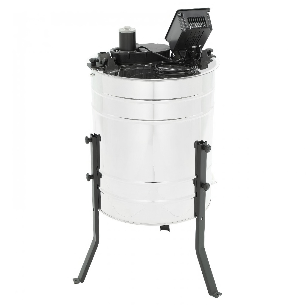 Diagonal 3-frame electric honey extractor 230V, Ø500, universal basket – BASIC