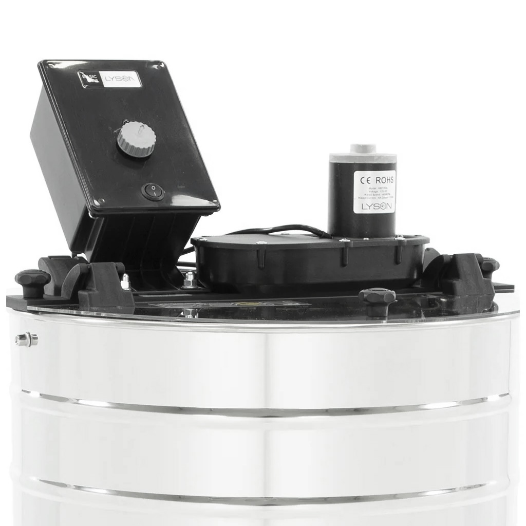 Diagonal 3-frame electric honey extractor 230V, Ø500, universal basket – BASIC