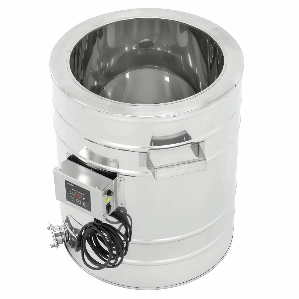 Honey settling and bottling tank with heated jacket 50 l 230 V conical bottom - PREMIUM