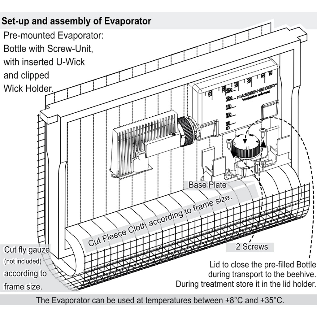 Acid evaporator - original Nassenheider H - 2 pcs