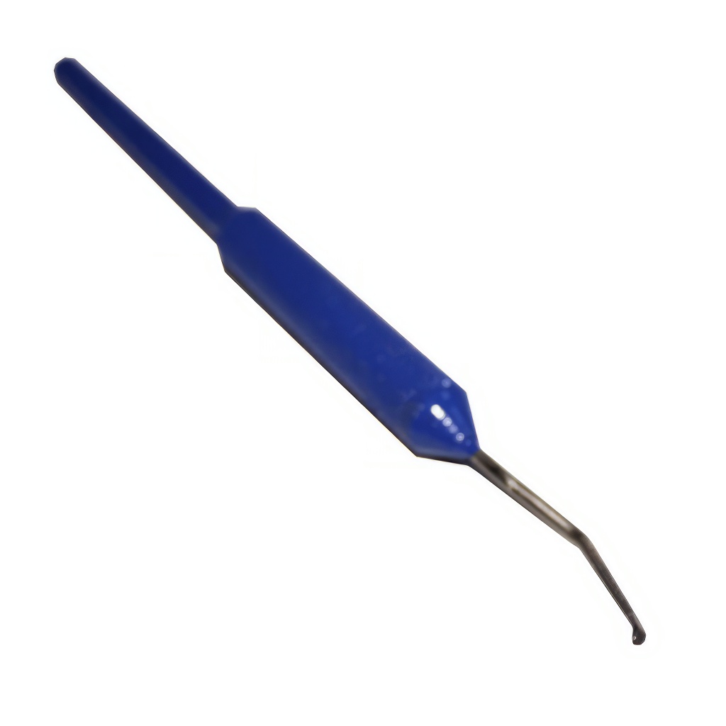 Professional stainless steel grafting tool for queen larvae - blue