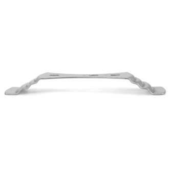 Stainless steel wick holder for beeswax candle molding
