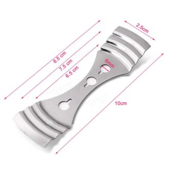 Stainless steel wick holder for beeswax candle molding