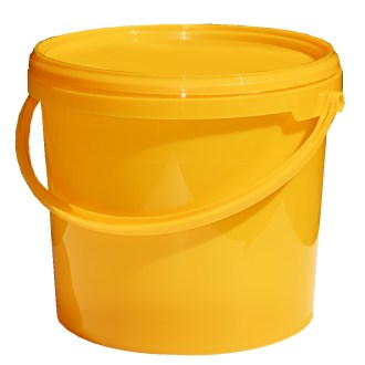 Plastic honey container 7 kg yellow