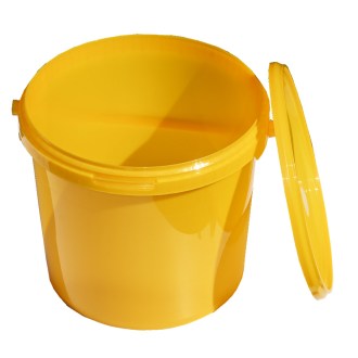 Plastic honey container 7 kg yellow