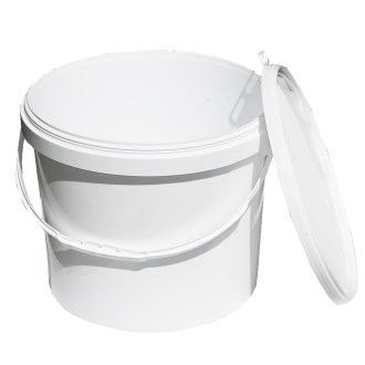 Plastic honey container 21 kg white