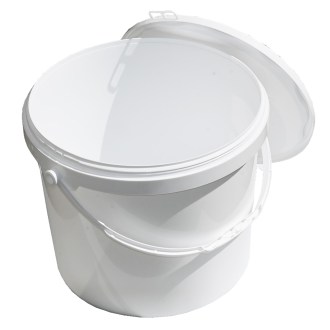 Plastic honey container 21 kg white