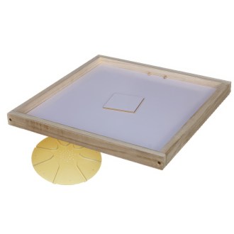 Dadant Blatt 12 R - bee escape in wooden frame