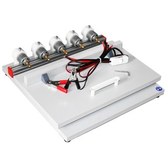 Frame drilling device with five drills