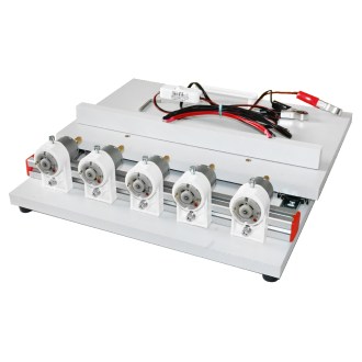Frame drilling device with five drills