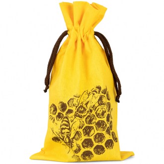 Gift bag for glass of honey - Honeycomb