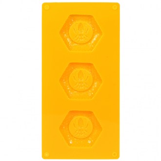 Soap mold - Bee on honeycomb