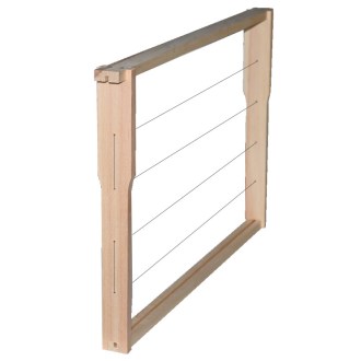 Langstroth frame Jumbo - 285 - Hoffman, hammered, wire tightened, with groove - 1 pc