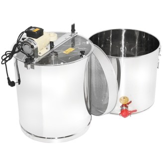 Honey extractor with container Mellarius OptiLine 4 frames with 230V electric motor P52