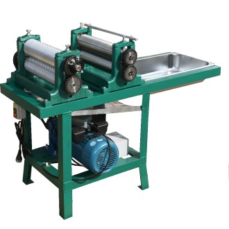 Electric foundation press with two rollers