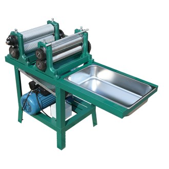 Electric foundation press with two rollers