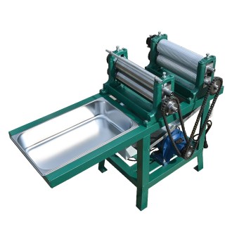 Electric foundation press with two rollers