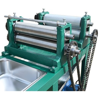 Electric foundation press with two rollers