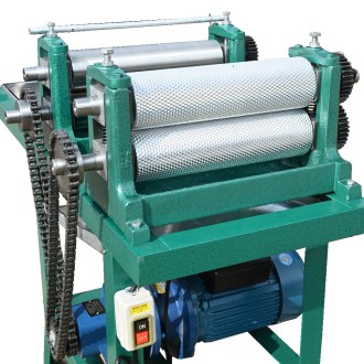 Electric foundation press with two rollers