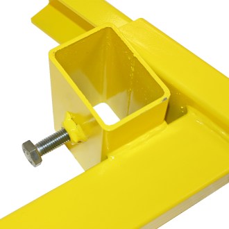 Galvanized yellow hive stand 23.5 - 56.5 cm - 1 piece