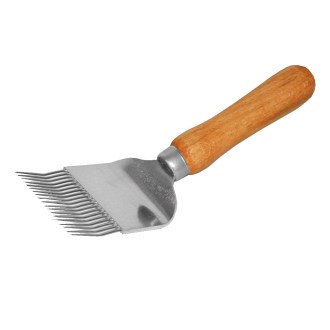 Stainless steel uncapping fork, 19 needles
