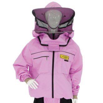 Beekeeping jacket with hat - purple - Lysoň, size: S-XXL