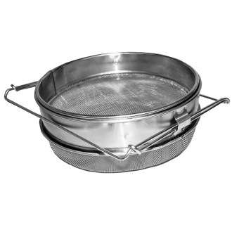 Double stainless steel honey filter DE3