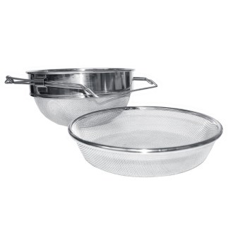 Double stainless steel honey filter DE1